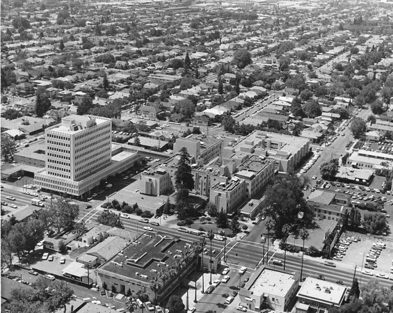 Aerial view of San Jose Hospital, c. 1970 (2004-45-101)