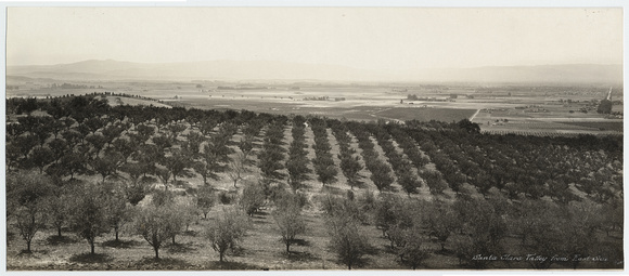 Santa Clara Valley from East Side, 1914 (A-327-61)