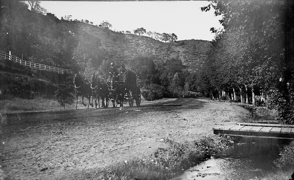 Stagecoach to New Almaden, c. 1885 (1979-251-160)