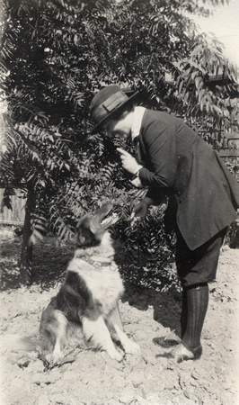 Woman with dog, circa 1925 (1983-44-1562)